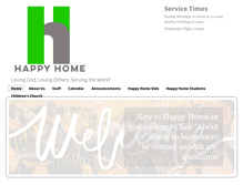 Tablet Screenshot of happyhomebaptistchurch.org